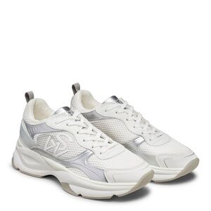 NEW WITH TAGS Stuart Weitzman SW TRAINER WHTE/COOL GREY MULTI/COOL GREY